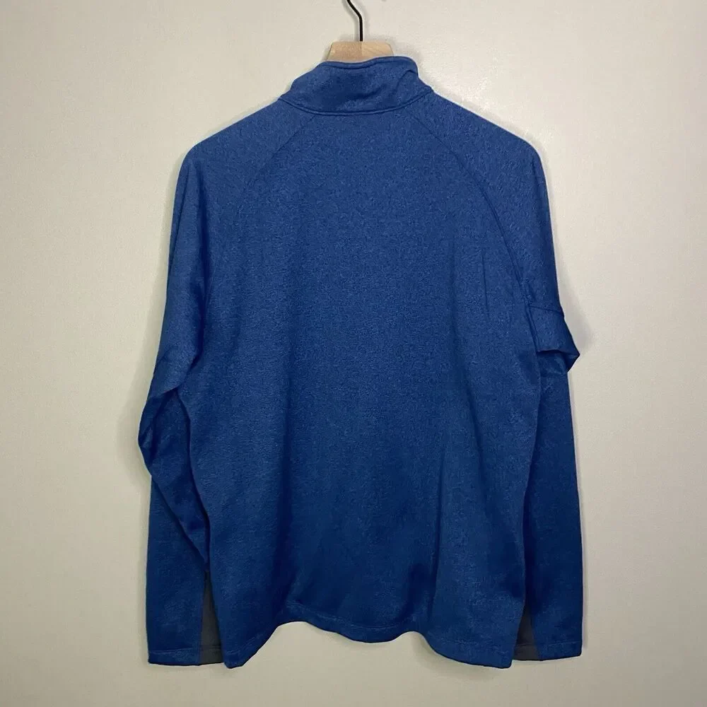 North Face Canyonlands‎ Men’s Large Blue Fleece 1/4 Quarter Zip Pullover Sweater